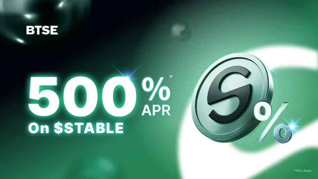 BTSE presenta Stable Staking: una iniciativa clave que ofrece hasta un 500% de APR